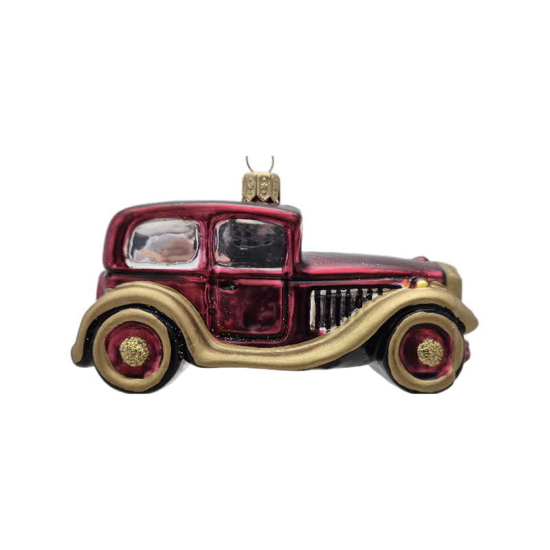 auto retro bombki szklane