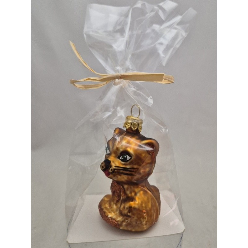 kotek LOTOS-duo BOMBKI Koźmin Wlkp Polskie Szkło hand made ornaments