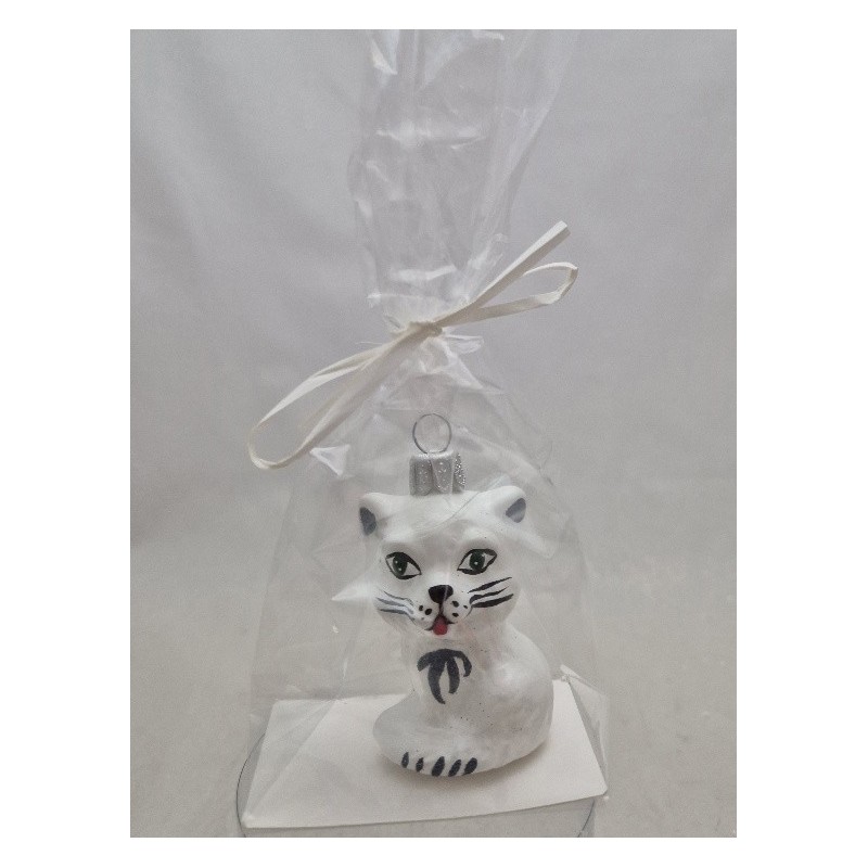 kotek LOTOS-duo BOMBKI Koźmin Wlkp Polskie Szkło hand made ornaments