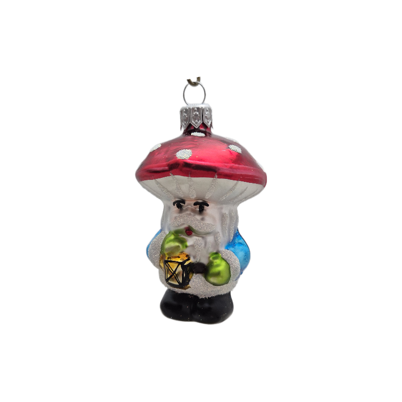 GRZYBOLUDEK  bombka szklana luz