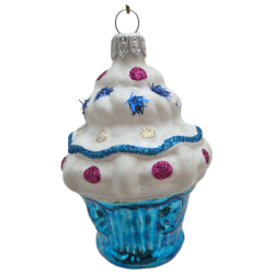 MUFFINKA-DOMEK  bombka szklana