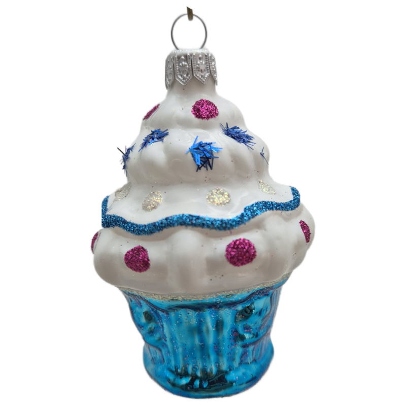 MUFFINKA-DOMEK  bombka szklana