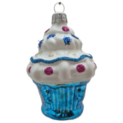 MUFFINKA-DOMEK  bombka szklana