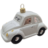 AUTO samochodzik  bombka szklana stojący oraz wiszący