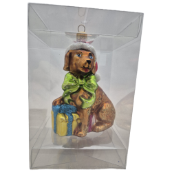 piesek LOTOS-duo BOMBKI Koźmin Wlkp Polskie Szkło hand made ornaments