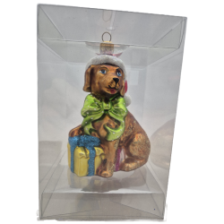 piesek LOTOS-duo BOMBKI Koźmin Wlkp Polskie Szkło hand made ornaments