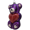 miś LOTOS-duo BOMBKI Koźmin Wlkp Polskie Szkło hand made ornaments