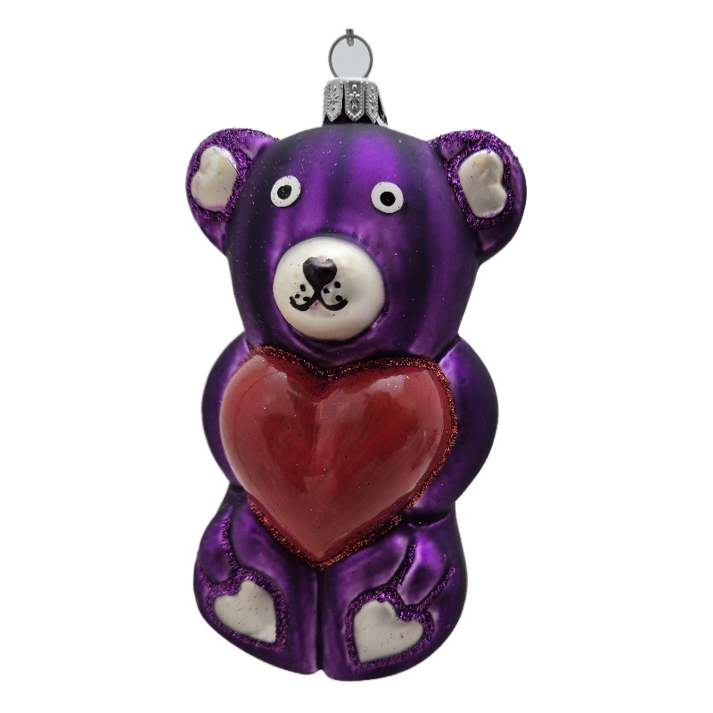 miś LOTOS-duo BOMBKI Koźmin Wlkp Polskie Szkło hand made ornaments