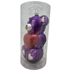 miś LOTOS-duo BOMBKI Koźmin Wlkp Polskie Szkło hand made ornaments