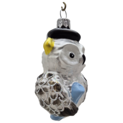sowa LOTOS-duo BOMBKI Koźmin Wlkp Polskie Szkło hand made ornaments