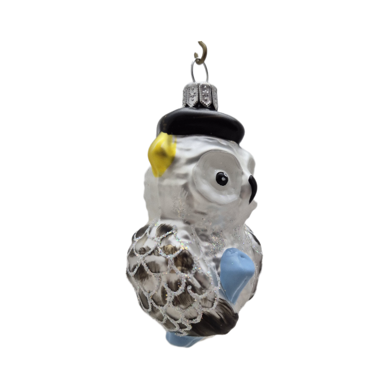 sowa LOTOS-duo BOMBKI Koźmin Wlkp Polskie Szkło hand made ornaments