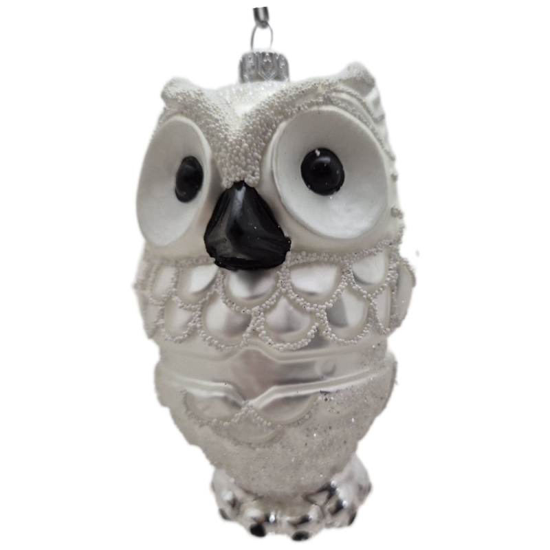 sowa LOTOS-duo BOMBKI Koźmin Wlkp Polskie Szkło hand made ornaments