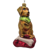piesek LOTOS-duo BOMBKI Koźmin Wlkp Polskie Szkło hand made ornaments