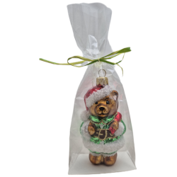 MIŚ -MIKOŁAJ  bombka szklana