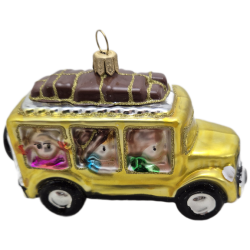 auto retro bombki szklane