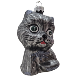 kotek LOTOS-duo BOMBKI Koźmin Wlkp Polskie Szkło hand made ornaments