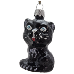 kotek LOTOS-duo BOMBKI Koźmin Wlkp Polskie Szkło hand made ornaments