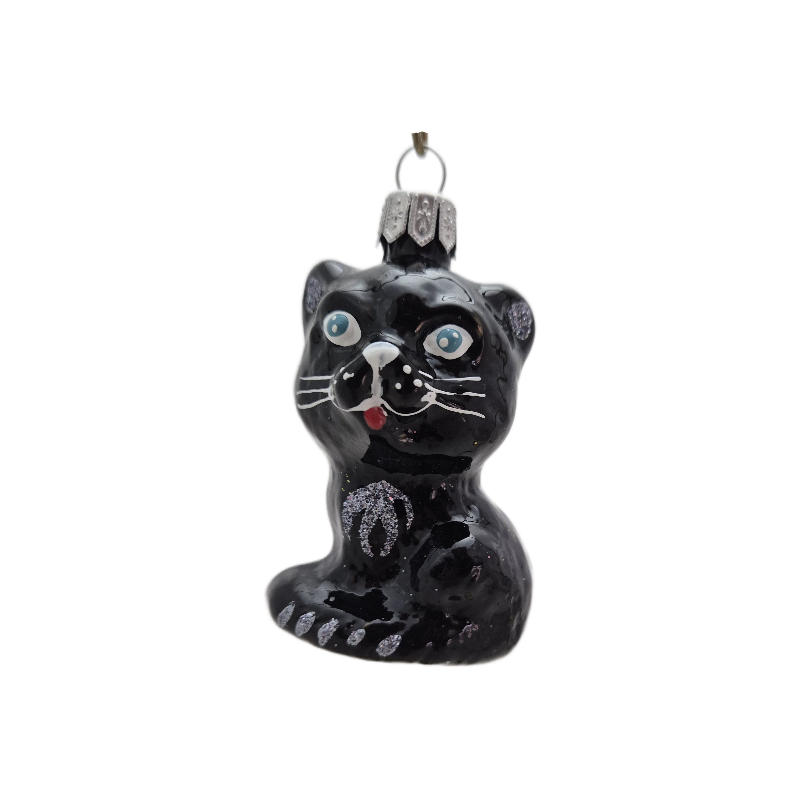 kotek LOTOS-duo BOMBKI Koźmin Wlkp Polskie Szkło hand made ornaments