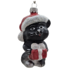 kotek LOTOS-duo BOMBKI Koźmin Wlkp Polskie Szkło hand made ornaments
