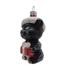 kotek LOTOS-duo BOMBKI Koźmin Wlkp Polskie Szkło hand made ornaments