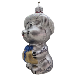 kotek LOTOS-duo BOMBKI Koźmin Wlkp Polskie Szkło hand made ornaments