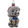 kotek LOTOS-duo BOMBKI Koźmin Wlkp Polskie Szkło hand made ornaments