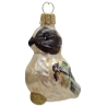 ptaszek LOTOS-duo BOMBKI Koźmin Wlkp Polskie Szkło hand made ornaments