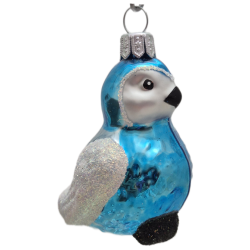 ptaszek LOTOS-duo BOMBKI Koźmin Wlkp Polskie Szkło hand made ornaments