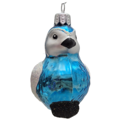 ptaszek LOTOS-duo BOMBKI Koźmin Wlkp Polskie Szkło hand made ornaments