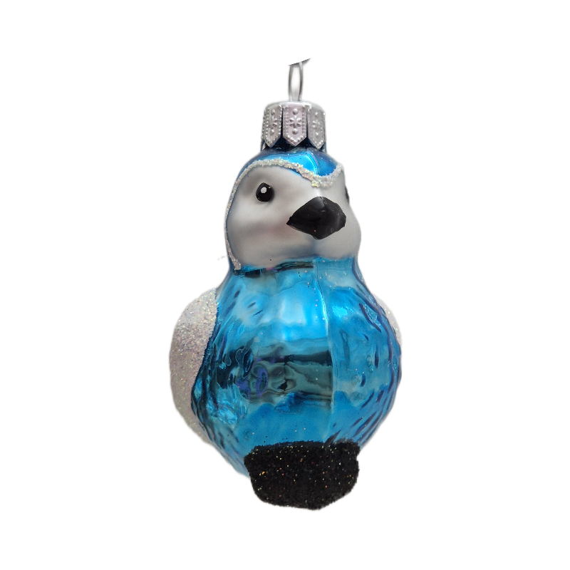 ptaszek LOTOS-duo BOMBKI Koźmin Wlkp Polskie Szkło hand made ornaments