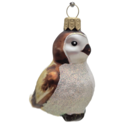 ptaszek LOTOS-duo BOMBKI Koźmin Wlkp Polskie Szkło hand made ornaments