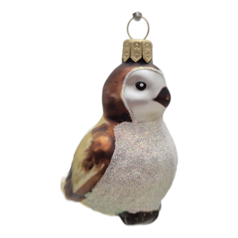 ptaszek LOTOS-duo BOMBKI Koźmin Wlkp Polskie Szkło hand made ornaments