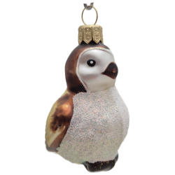 ptaszek LOTOS-duo BOMBKI Koźmin Wlkp Polskie Szkło hand made ornaments