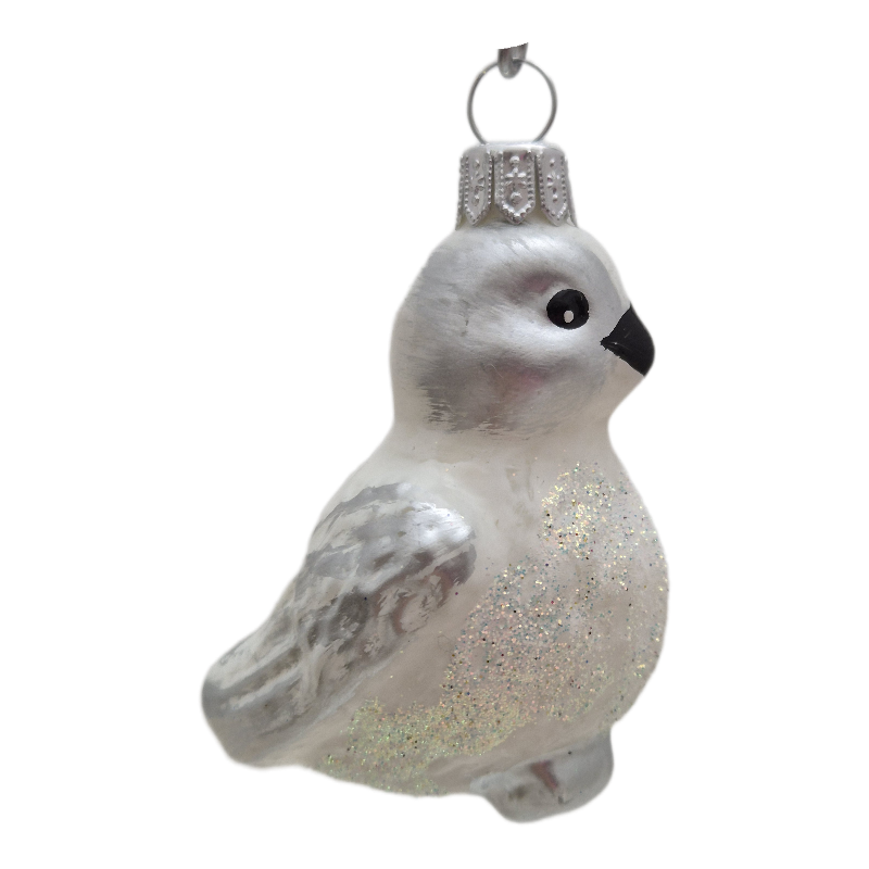 ptaszek LOTOS-duo BOMBKI Koźmin Wlkp Polskie Szkło hand made ornaments