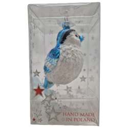ptaszek LOTOS-duo BOMBKI Koźmin Wlkp Polskie Szkło hand made ornaments