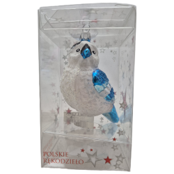 ptaszek LOTOS-duo BOMBKI Koźmin Wlkp Polskie Szkło hand made ornaments