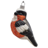 ptaszek LOTOS-duo BOMBKI Koźmin Wlkp Polskie Szkło hand made ornaments