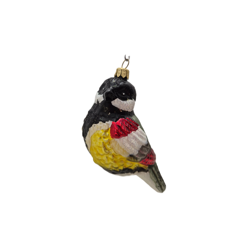 ptaszek LOTOS-duo BOMBKI Koźmin Wlkp Polskie Szkło hand made ornaments