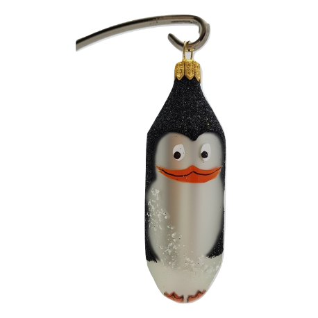 pingwin bombka szklana